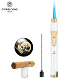 Allume-Cigare Multifonctionnel 4 en 1, Perceuse à Cigares, Porte-Aiguille, Flamme Réglable Cigarloong