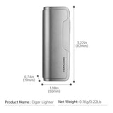 Ensemble Fumeur 3 Pièces : Briquet Droit, Coupe-Cigare, Cendrier Grand Diamètre Cigarloong