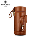Tube Cigares Cuir Vache Thermomètre - Cigarium™