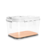 Humidor Transparent avec Bois de Cèdre, Hygromètre et Thermomètre Cigarloong
