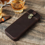 Étui Cigares Voyage Rétro Cuir - Cigarium™