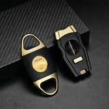 Allume-Cigare Multifonctionnel, Coffret Cadeau 3 Pièces, Coupe-Cigare, Étui à Cigares Cigarloong