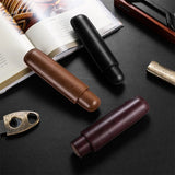 Étui cigares cuir portable, mini humidificateur de voyage, support tube unique Cigarloong