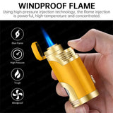 Briquet à Cigare Droit Portable, Coupe-Vent, Résistant à la Chaleur Cigarloong