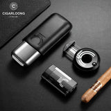 Coffret Cadeau Fumeur de Cigares, Étui, Briquet, Coupe-Cigares Cigarloong