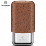 Étui à Cigares Portable, Humidor en Cuir de Vachette, Adapté 25mm de Diamètre Cigarloong