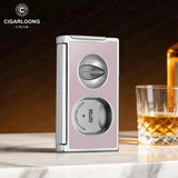 Coupe-Cigare Multifonctionnel en Acier Inoxydable, Coupe Plate et en V, Poinçon Dissimulé Cigarloong