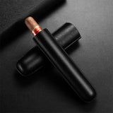 Étui cigares cuir portable, mini humidificateur de voyage, support tube unique Cigarloong