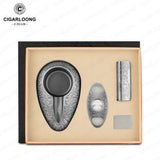 Ensemble de Trois Briquets Droits Coupe-Vent, Coupe-Cigare Tranchant, Cendrier Grand Calibre Cigarloong