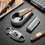 Ensemble Fumeur 3 Pièces Briquet Coupe-Cigare - Cigarium™