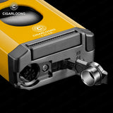 Allume-Cigare Multifonction Portable Pratique 3 en 1, Trois Flammes Droites Lisses, Porte-Ciseaux en V - Cigarium™