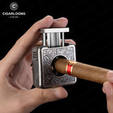 Ciseaux à Cigares Multifonctionnels 4 en 1, Forme en V, Fourchette en Diamant Cachée Cigarloong