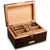 Humidificateur en Bois de Cèdre Naturel, Boîte de Collection de Cigares Moelleux de Grande Capacité - Cigarium™