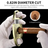 Coupe-Cigare en Forme de V, Lame en Acier Inoxydable Tranchante Cigarloong