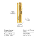 Ensemble d'Outils pour Cigares, Plateau avec Perforateur, Briquet Coupe-Vent Cigarloong