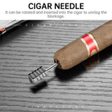 Briquet à Cigares 5 en 1 avec Aiguille Diamantée Cigarloong