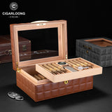 Humidor Cèdre Double Compartiment - Cigarium™
