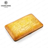 Humidor Portable en Cuir, Doublure Cèdre, 3, 4 ou 5 Places Cigarloong