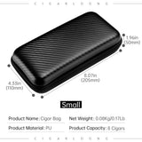 Sacoche à Cigares avec Compartiments, Rangement Portable de Voyage Cigarloong