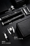 Coffret d'Humidification pour Cigares, Cuir Hydratant, Ensemble 7 Pièces avec Briquet Cigarloong