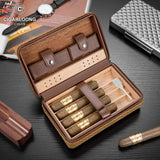 Boîte à Cigares Portable, Grande Capacité, Ciseaux et Allume-Cigare Cigarloong