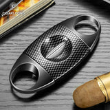 Coupe-Cigare à Coupe en V et Coupe Plate, Ciseaux Portables avec Boîte Cadeau Cigarloong