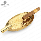 Cendrier à Cigares en Cuivre à Double Fente, Grand Calibre, Créatif Cigarloong