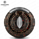 Coupe-Cigare Semi-Automatique en Acier Inoxydable Lisse, Double Face, Coupe Plate et en V Cigarloong