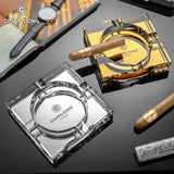 Cendrier Cigares Cristal 4 Fentes - Cigarium™