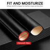 Étui cigares cuir portable, mini humidificateur de voyage, support tube unique Cigarloong