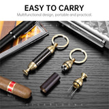 Perce-Cigare 2 en 1 en Acier Inoxydable Pointu, Aiguille, Poinçon Portable, Compact et Léger Cigarloong