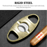 Coffret Cigares 2 Pièces : Briquet Coupe-Vent Flamme Droite et Coupe-Cigare en Alliage Affuté Cigarloong