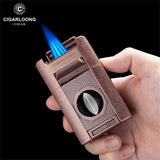 Briquet à Cigares Multifonctionnel 7 en 1, Coupe V et Plate, Aiguille Cigarloong