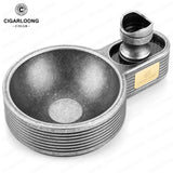 Ensemble Fumeur de Cigares, Cendrier Métal, Porte-Cigare Grand Calibre Cigarloong