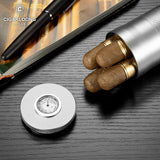 Tube à Cigares de Grand Diamètre avec Humidificateur Intégré, Hygromètre Cigarloong
