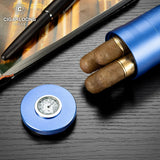 Tube à Cigares de Grand Diamètre avec Humidificateur Intégré, Hygromètre Cigarloong