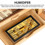 Humidificateur de Cigares Grande Capacité, Bois de Cèdre, 55 ou 115 Cigares Cigarloong
