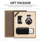 Coffret Cadeau Fumeur de Cigares, Étui, Briquet, Coupe-Cigares Cigarloong