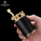 Ensemble Briquets à Cigares Coupe-Vent, Flamme Bleue Unique, Luxe Portable Cigarloong