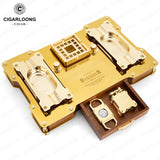 Ensemble fumeur de cigares luxe cendrier ciseaux briquet