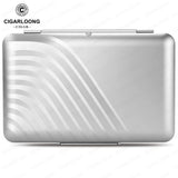Humidor à Cigares Portable Léger, Boîte en Aluminium avec Doublure Éponge Cigarloong