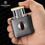 Coupe-Cigare Semi-Automatique en Forme de V, Lame Lisse, Support à Cigares Cigarloong