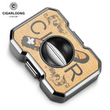 Coupe-Cigare Mini Portable de Voyage en Forme de V, Lame Tranchante en Acier Inoxydable, Modèle Exquis Cigarloong