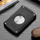 Allume-Cigare en Métal, Ensemble Coupe-Vent à Jet Droit, Lame Lisse, Coupe-Cigare, 2 Pièces Cigarloong