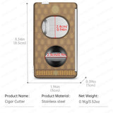 Coupe-Cigare Multifonctionnel 5 en 1, Coupe Plate en V, Porte-Cigare Caché Cigarloong