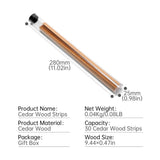Bandes de Cèdre Naturelles, Lot de 30, pour Humidor Cigarloong