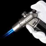 Briquet torche double flamme coupe-vent