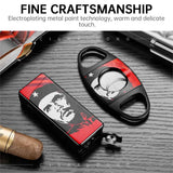 Ensemble Fumeur 2 Pièces : Briquet et Coupe-Cigare en Acier Inoxydable Cigarloong