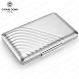 Humidor à Cigares Portable Léger, Boîte en Aluminium avec Doublure Éponge Cigarloong