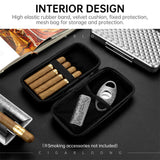 Sacoche à Cigares avec Compartiments, Rangement Portable de Voyage Cigarloong